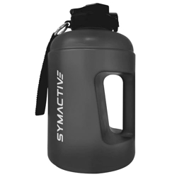Amazon Brand - Symactive 2 Litre Plastic Gallon Water Bottle for Gym w