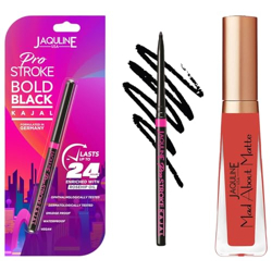 Jaquline USA Liquid Lipsticks Let's JAM (Matte) & Pro Stroke Bold Blac