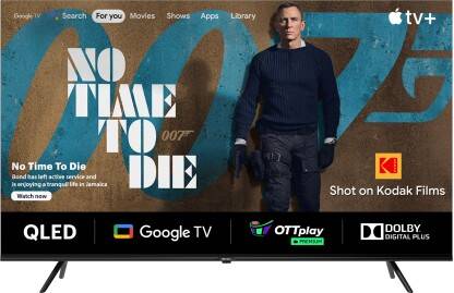 KODAK 126 cm (50 inch) QLED Ultra HD (4K) Smart Google TV HDR 10+ & 40