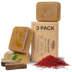 GharSoaps Sandal Wood And Saffron Soap For Glowing & Refreshing Skin (