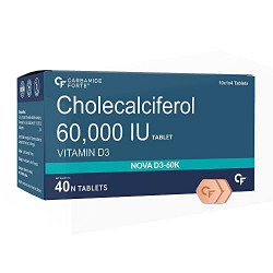 Carbamide Forte Vitamin D3 60000 IU - Chewable Cholecalciferol Supplem