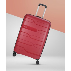 ARISTOCRAT WAVE STROLLY 360 CABIN RED Cabin Suitcase 8 Wheels - 22 Inc