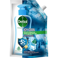 DETTOL BODY WASH AND SHOWER GEL, COOL-450ML|SOAP-FREE BODYWASH|12H ODO