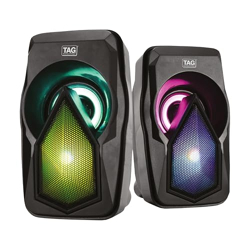 TAG DP600 USB Stereo 2.0 Wired Multimedia Desktop Speakers | 6W Peak O