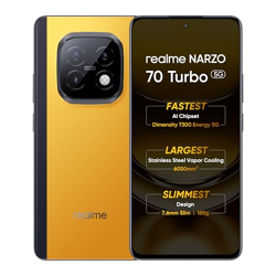 REALME NARZO 70 TURBO 5G (TURBO YELLOW, 8GB RAM, 128GB STORAGE) | SEGM