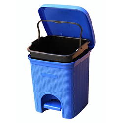 SIGNORA WARE PLASTIC 12 LITERS MODERN LIGHTWEIGHT PEDAL DUSTBIN / THRA