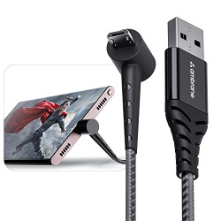 Ambrane Micro USB Standing Cable, 3A Fast Charging, Perfect for Holdin