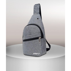 Straplt Grey Sling Bag Crossbody Shoulder Backpack Chest Sling Bag Lig