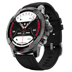 HAMMER LUXOR 1.45 AMOLED DISPLAY ROUND DIAL RUGGED SMART WATCH WITH B