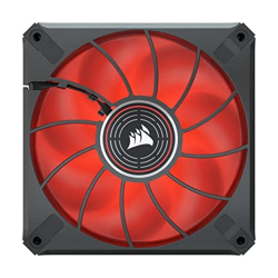 CORSAIR ML120 LED Elite, 120mm Magnetic Levitation Red LED Fan with Ai