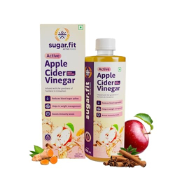 sugar.fit Active Apple Cider Vinegar - Liquid, 500 Ml | Infused With T