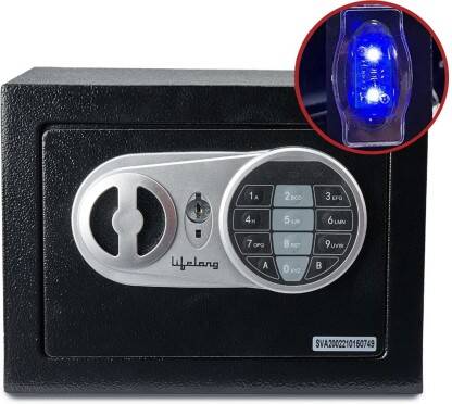 LIFELONG 8.6 LITRES HOME SAFE 0.3 CUBIC FEET WITH LED SAFE LOCKER(DIGI