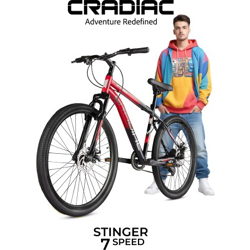 CRADIAC STINGER X7 7 SPEED | 29 T MOUNTAIN CYCLE(7 GEAR, BLACK, RIGID)