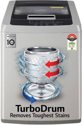 LG 7 kg 5 Star with Smart Inverter Technology, TurboDrum and Smart Dia