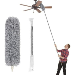 M9Gi Cleaning High Ceiling Fan Microfiber Feather Telescoping 100inch
