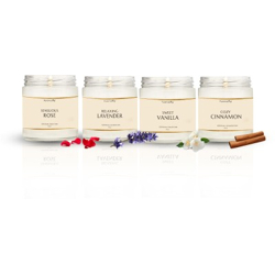 PUREMAZING SCENTED CANDLES | LAVENDER,VANILLA,ROSE,CINNAMON | FRAGRANC