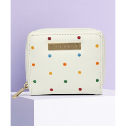 Caprese Women Casual Beige Artificial Leather Wallet(5 Card Slots)