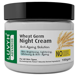 Luvyh wheat germ night Cream,All Skin Types, Night Cream for Women & M