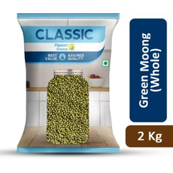 Classic Moong Dal (Whole) by Flipkart Grocery(2 kg)