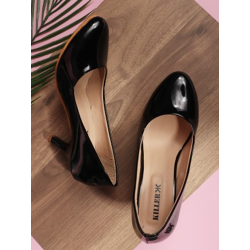 KILLER Synthetic Upper Stylish Women Pointed Women Heels(Black , 6)