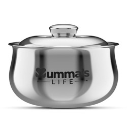 Mumma's LIFE Double Wall Belly Casserole with Steel Lid | Stainless St