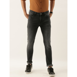 INVICTUS Men Grey Skinny Fit Heavy Fade Stretchable Jeans