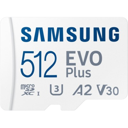 SAMSUNG EVO PLUS 512 GB MICROSDXC CLASS 10 130 MB/S MEMORY CARD(WITH