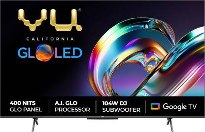 Vu GloLED 139 cm (55 inch) Ultra HD (4K) LED Smart Google TV with DJ S