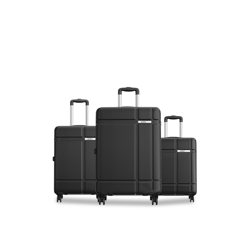 Safari Route Set of 3 Poly Carbonate Hard Trolley Bag