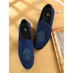 House of Pataudi Men Woven Design Lightweight Loafers