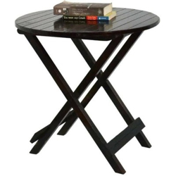 JeenWood Solid Sheesham Wood Round Foldable Coffee Table For Living Ro
