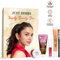 JUST HERBS MAKE UP KIT INCLUDE KAJAL,LIP GLOSS, CHEEK & TINT, FOUNDATI