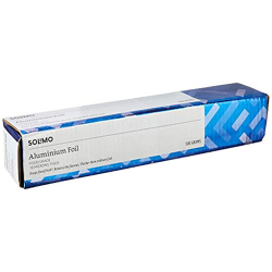 Amazon Brand - Solimo Thick Aluminium Foil - 18 Microns (500 g, 34.5 m