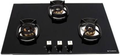 FABER Hob/Hobtop Nexus IND HT783 CRS BR CI AI Glass Automatic Hob(3 Bu