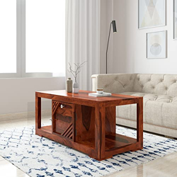 Amazon Brand - Solimo Insolitum Coffee Table with 1 Drawer and 1 Door