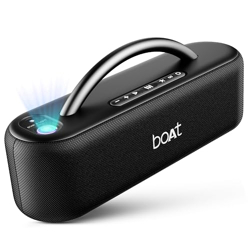 BOAT STONE LUMOS 60W BLUETOOTH SPEAKER W/ 7 LED PROJECTION MODES, HEAR