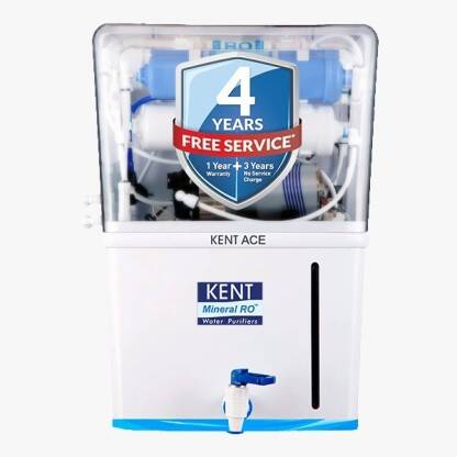 KENT Ace 8 L RO + UV + UF + TDS Water Purifier Suitable for all - Bore