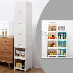 E-COSMOS Plastic Cupboard for Clothes Plastic Cabinet for Storage Fold