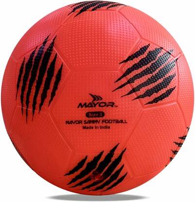 MAYOR Sammy-3 Football - Size: 3(Pack of 1, Red)