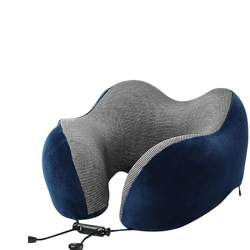Avolusion Royal Blue Neck Pillow for Travel & Comfort, Car Neck Rest -