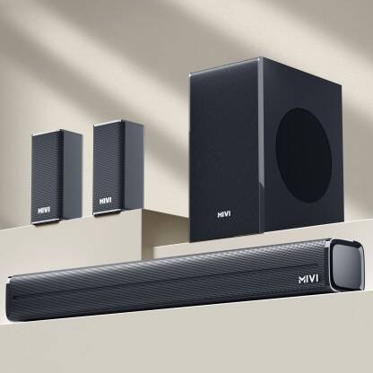 Mivi Fort H350 Soundbar, 350 Watts, 5.1 Channel, Multi-Input and EQ Mo