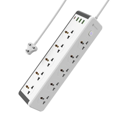 PORTRONICS POWER PLATE 14 EXTENSION BOARD WITH 10 UNIVERSAL SOCKETS, 2