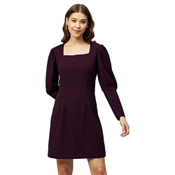 Carlton London Women's Spandex Sheath Above The Knee Casual Dress (CL5