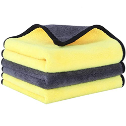 Woscher Microfiber Cloth for Car, Ultrasoft & Quick Drying Car Microfi