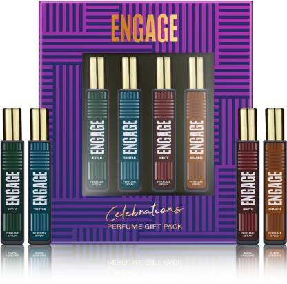 Engage Gift Set Celebrations Perfume Spray, Long Lasting Diwali Hamper