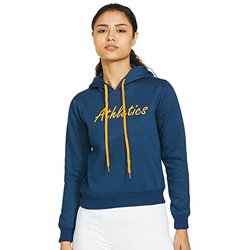 FUSEFIT WOMEN'S FLEECE HOODED NECK SWEATSHIRT (FFA-WT051-03_AIRFORCE_B