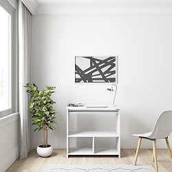 Amazon Brand - Solimo Devon Engineered Wood Study Table (White Finish)