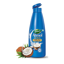 DABUR ANMOL GOLD 100% PURE COCONUT OIL - 600ML | NATURAL | NARIYAL TEL