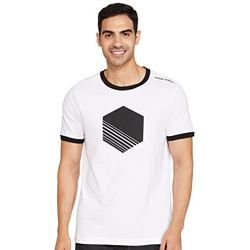 AMAZON BRAND - ARTHUR HARVEY MEN'S REGULAR (AH T-SHIRTS 08_WHITE,HEX L
