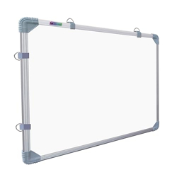 Eduway 1.5x2 Feet Kunj Non-Magnetic Double-Sided White Board and Chalk